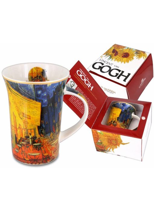 Carmani Porcelain mug- Café terrace, Van Gogh