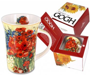 Carmani Mug,  Poppies and Daisies V. van Gogh