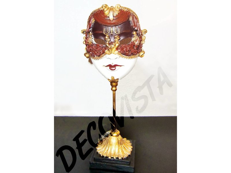 Baroque House of Classics Face with Venetian mask on classic stand