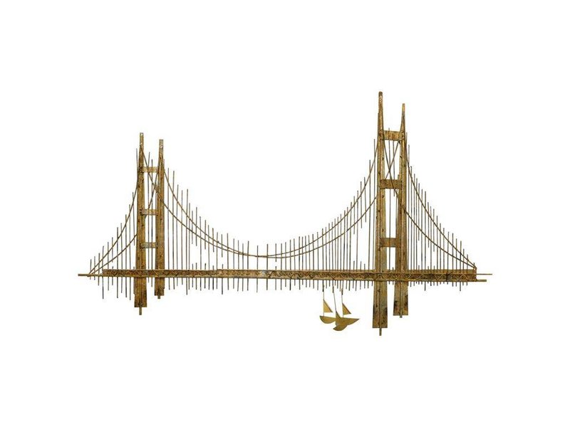 C. Jeré - Artisan House Metalen wanddecoratie   Golden Gate bridge, Artisan House