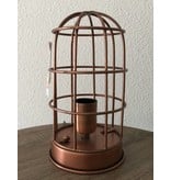 Dutch-LL Cage lamp, table lamp antique copper