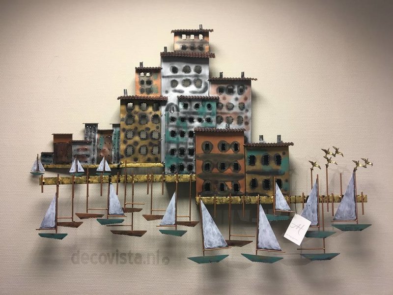 C. Jeré - Artisan House Wall decoration Italian fishing village