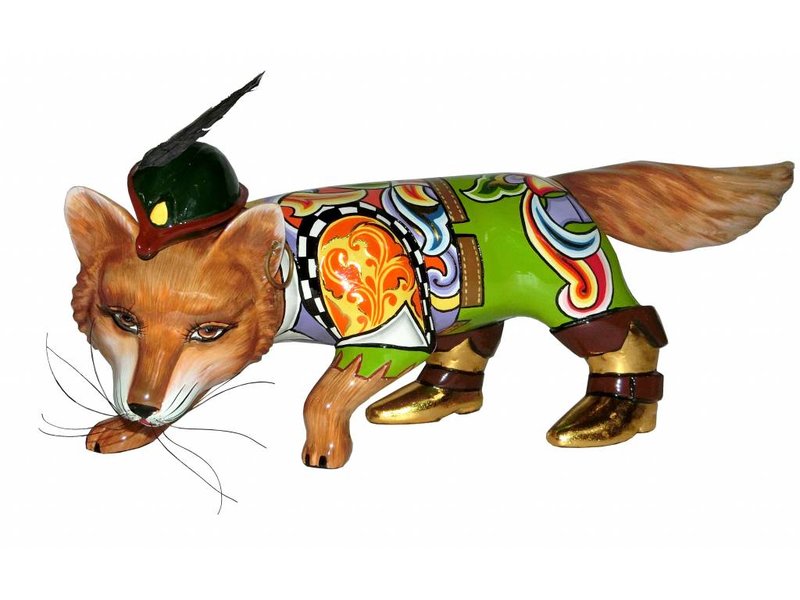 Toms Drag Fox, estatua de zorro Robin