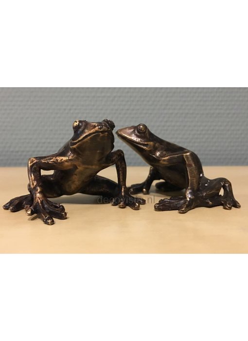 L' Art Bronze Pair of tree frogs - bronze