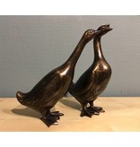 L' Art Bronze bronze pair of geese