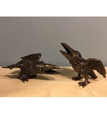 L' Art Bronze Bronze crow's pair