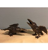 L' Art Bronze Bronze Krähenpaar