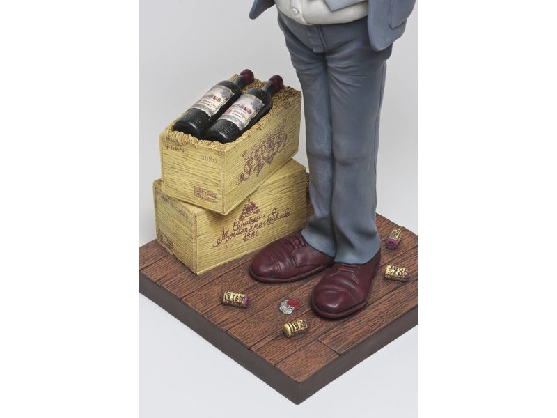 Forchino Estatua de caricatura El catador de vinos