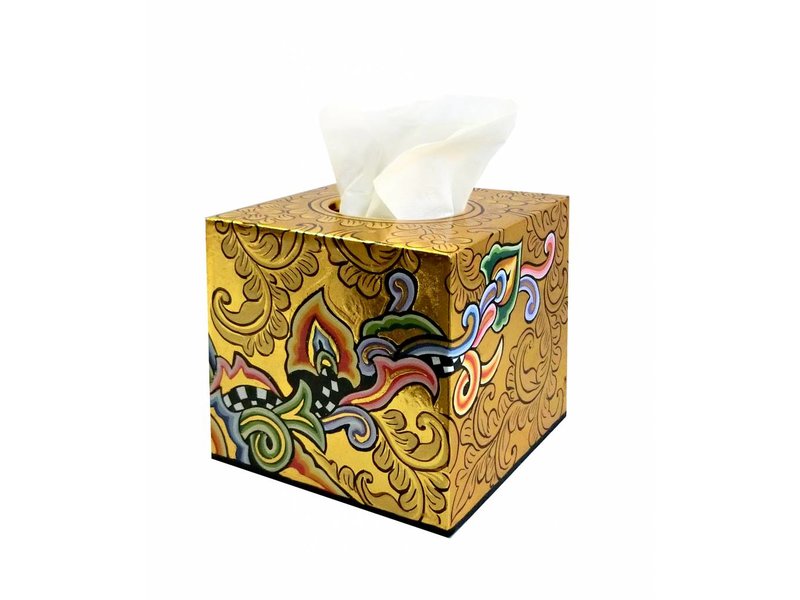 Toms Drag Tissue-Box quadratisch, gold