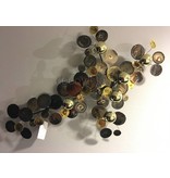 C. Jeré - Artisan House Wall art sculpture Raindrops Brass - small design