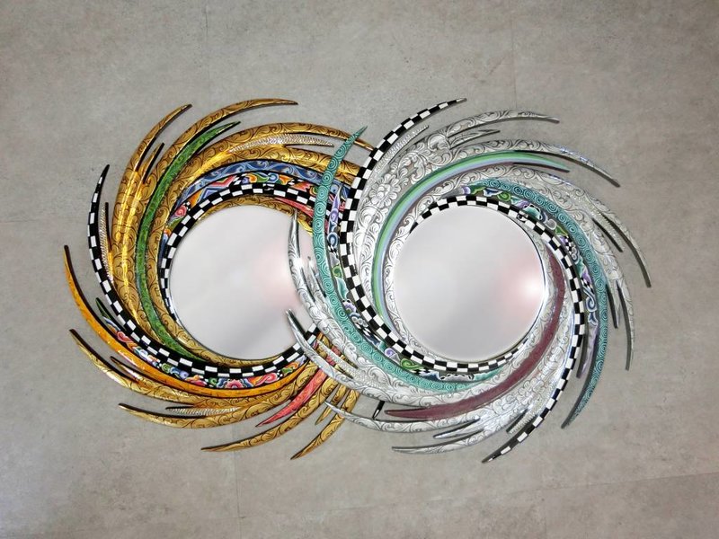 Toms Drag Decoratieve ronde spiegel Solaris Energy