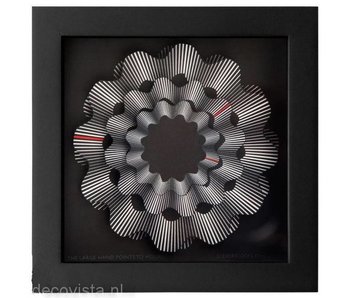 CleverClocks Wall Clock and artwork White  Ribbon  - L