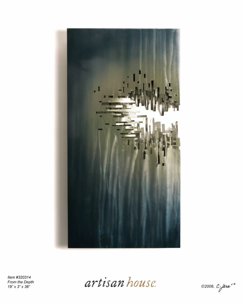 Metal wall art sculpture "From the Depths" by C. Jeré Artisan House
