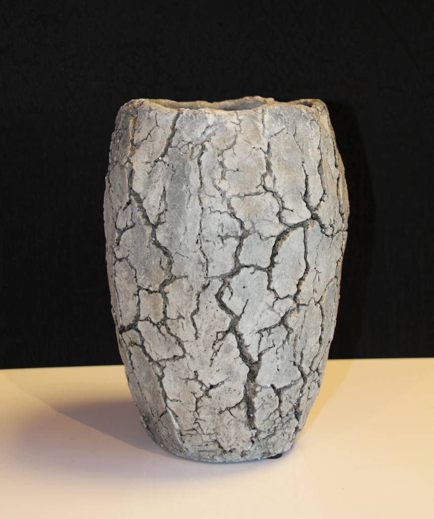 Cement stone vase, gray melting - DECOVISTA - colorful design furniture
