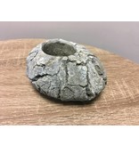 Rasteli Stone tealight holder, cement gray