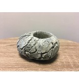 Rasteli Stone tealight holder, cement gray