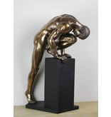 BodyTalk Stretching nude bodybuilder sculpture - L