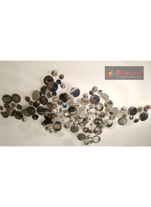 C. Jeré - Artisan House Wall art sculpture Raindrops Silver - L