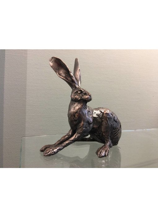 Frith Hare sculpture - crouching hare - Premier Finish