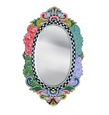 Toms Drag Oval mirror Versailles, Silver Line