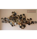 C. Jeré - Artisan House Metal wall art sculpture Raindrops Brass