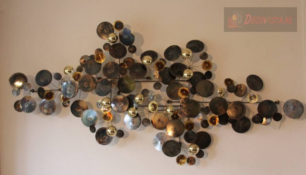 C. Jeré Artisan House Wall art sculpture Raindrops Brass DecoVista