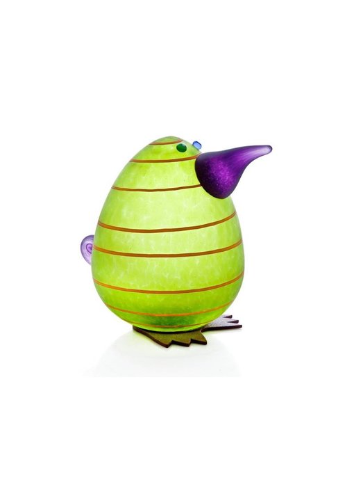 Borowski Kiwi Egg Paperweight, Lime green