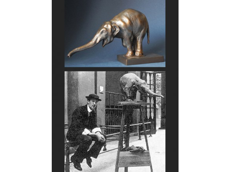 Replica "Stretching Elephant" by Rembrand Bugatti, 1907