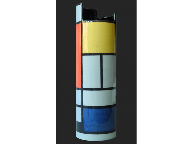 Silhouette d'Art - John Beswick Piet  Mondriaan, jarrón del museo colección Silhouette d'Art