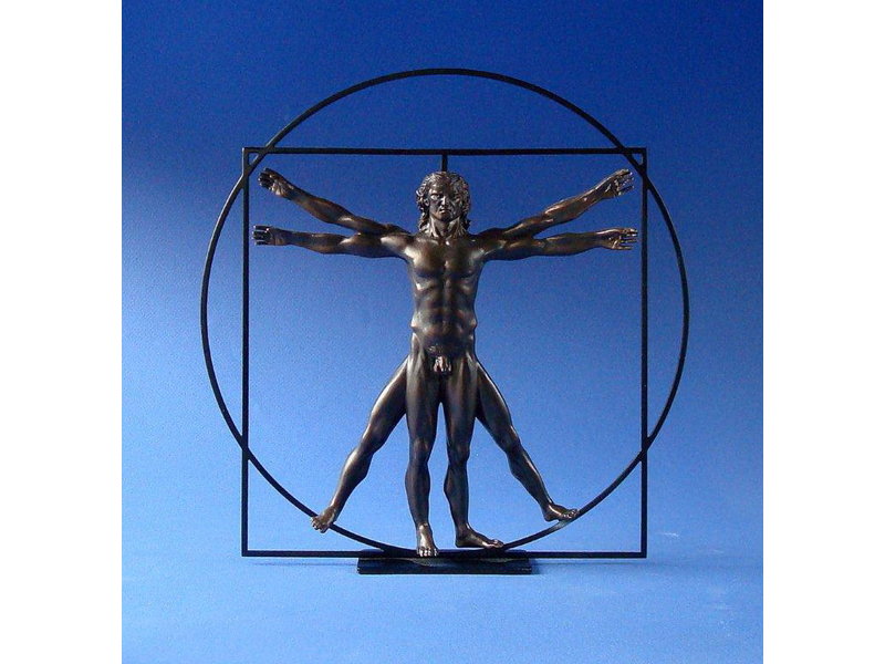 Mouseion Beeld van The Vitruvian man - Mens van Vitruvius