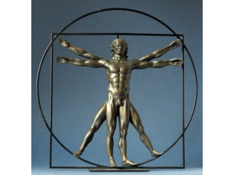 Mouseion Beeld  "Vitruvian man" - Mens van Vitruvius