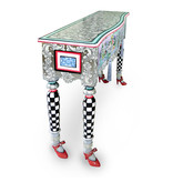 Toms Drag Tafel of kast Versailles, met twee laden,  wandkast of haltafel - Silver Line