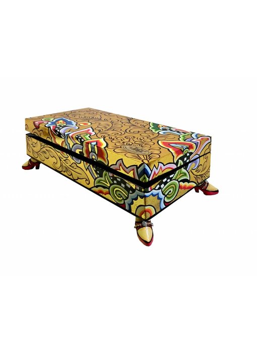 Toms Drag caja dorada, rectangular