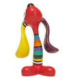 Jacky Art Dog Rix, brightly coloured animal figurine