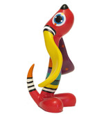 Jacky Art Dog Rix, brightly coloured animal figurine