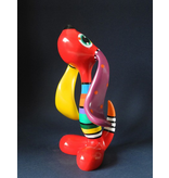 Jacky Art Dog Rix, brightly coloured animal figurine