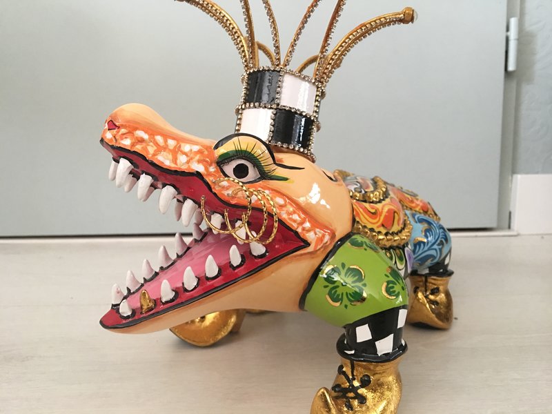 Toms Drag Alligator krokodil of kaaiman Francesca - S
