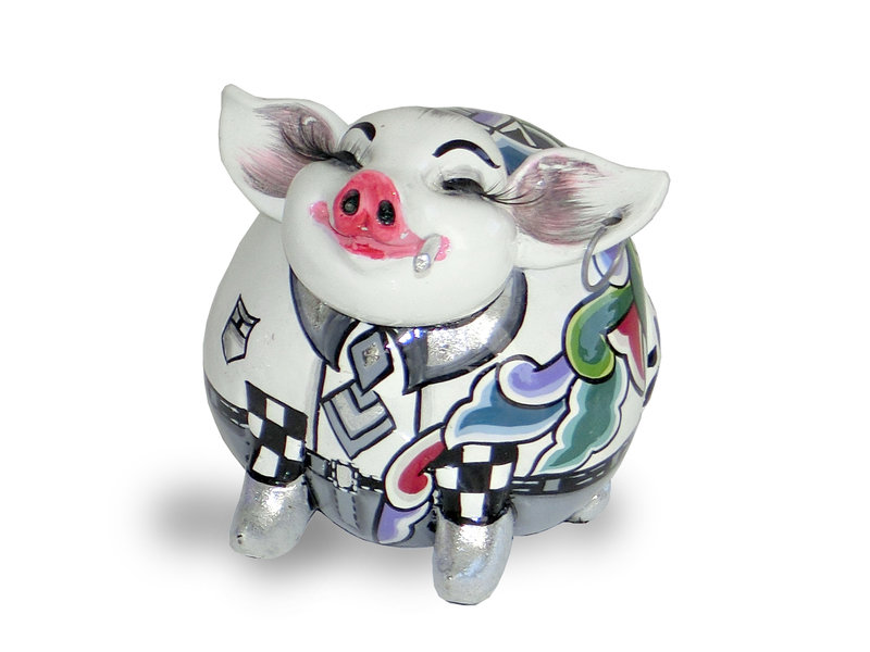 Toms Drag Pig figurine Hendrik, white