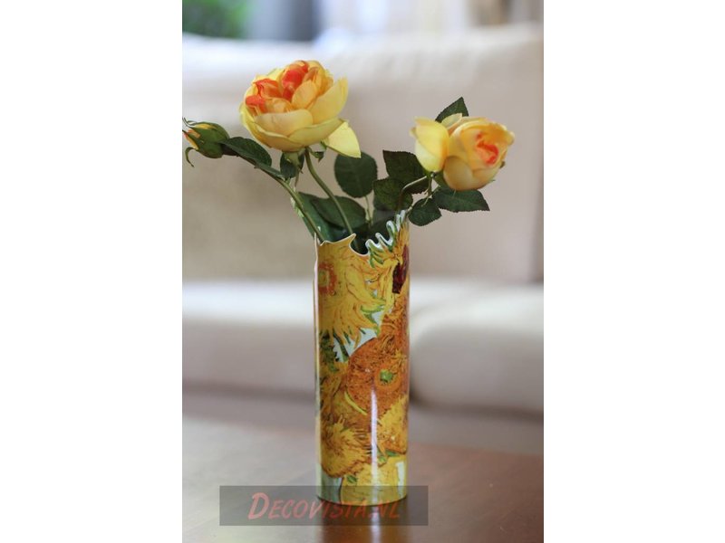 Silhouette d'Art - John Beswick Museum vase - Vincent Van Gogh Sunflowers