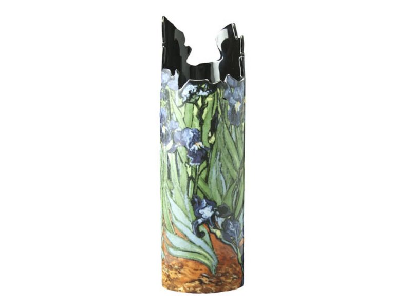 Silhouette d'Art - John Beswick Bloemenvaas kunstcollectie Vincent Van Gogh Blauwe Irissen