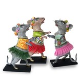 Toms Drag Dance mouse with red tutu, figurine mouse Lizzy