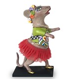 Toms Drag Dance mouse with red tutu, figurine mouse Lizzy