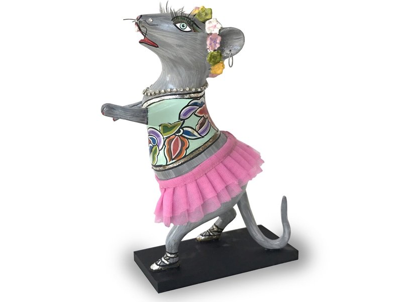 Toms Drag Dance mouse with pink tutu, figurine mouse Lizzy