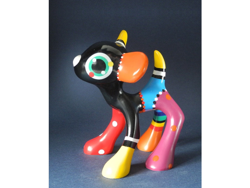 Jacky Art Art object deer Olivier, brightly coloured animal figurine