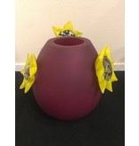 Ozzaro  Jarrón con girasoles - rojo burdeos