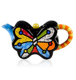 Britto Kunstvolle teekanne Butterfly by Romero Britto