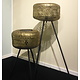 Lámpara de pie de bronce Ufo - L