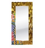 Toms Drag Rectangular mirror Golden Wood - L