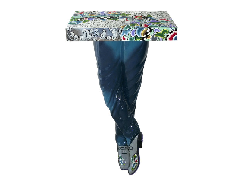 Toms Drag Mesa, consola Patas de dama, console table  "Men´s Legs" - Silver Line