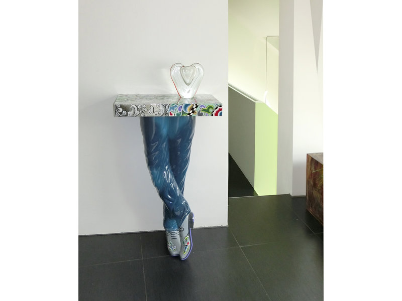 Toms Drag Mesa, consola Patas de dama, console table  "Men´s Legs" - Silver Line